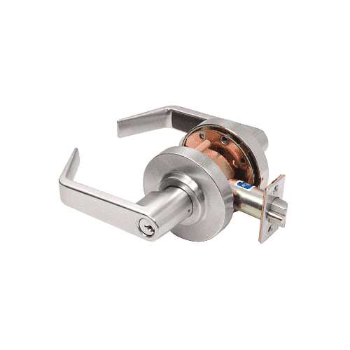 Brushed Nickel Heavy-Duty Grade 1 Lever Locksets Entrance - Schlage 6-Pin