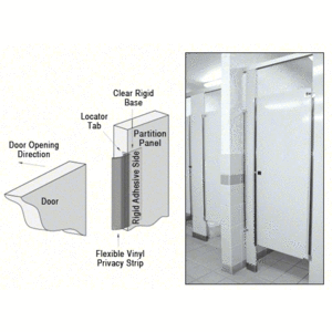 CRL 2PC Restroom Privacy Covers