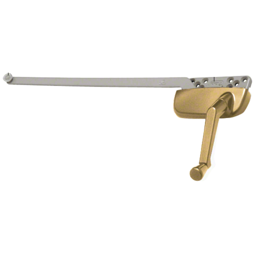 Gold Right Hand Ellipse Style Casement Operator with 13-1/2" Single Arm