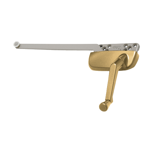 Gold Right Hand Ellipse Style Casement Operator with 9-1/2" Single Arm
