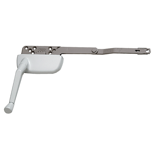 White 9-1/2" Right Hand Single Arm Ellipse Surface Mount Dyad Casement Operator