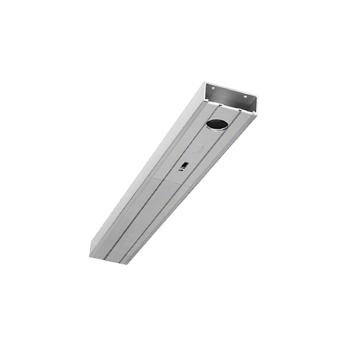 Clear Anodized 2" x 4-1/2" 451 Series Prepped Door Header for Center Hung Overhead Concealed Closer