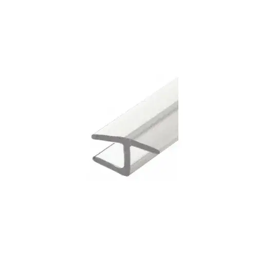 Polycarbonate H-Jamb 180 Degree for 5/16" Glass - 95" Stock Length Clear - pack of 25