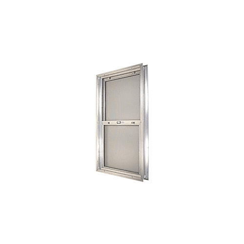 Satin Anodized 20-3/4" x 30-1/8" Bel-Air "Plaza" Combination Door Unit with Clear Tempered Glass and Mill Frame for 1-3/8" 2-6 Slab Door