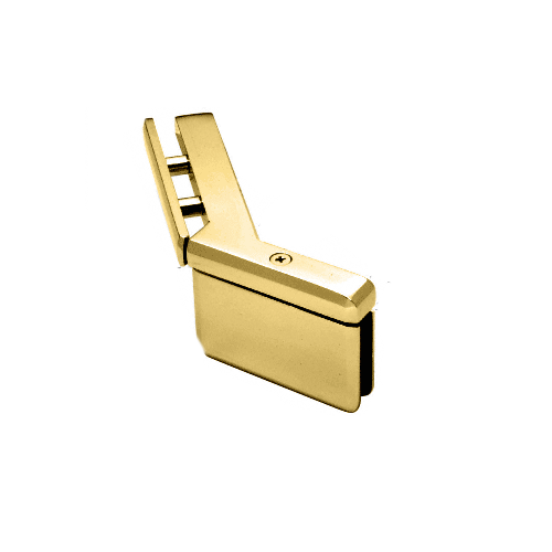 Brass Prima 135 Series Glass-to-Glass Left Hand Mount Hinge