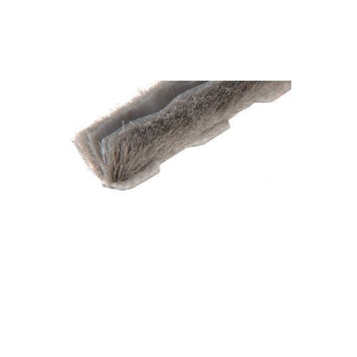Zipper Pile Weatherstrip .187" Backing - .160" Pile Height - 100' Roll