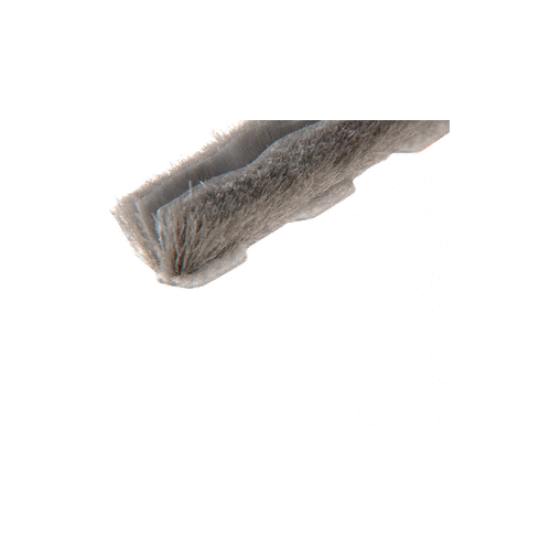 Zipper Pile Weatherstrip .187" Backing - .400" Pile Height - 100' Roll
