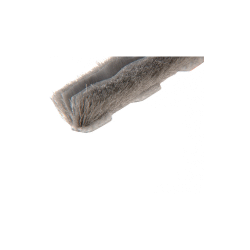 Zipper Pile Weatherstrip .187" Backing - .450" Pile Height - 100' Roll