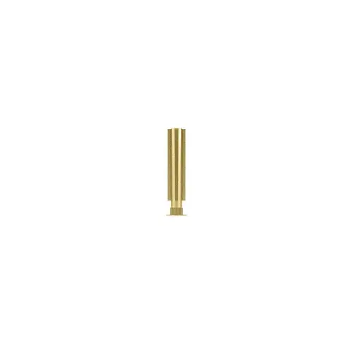 Polished Brass 12" Round PP01 Elegant Series Counter/Partition 4-Way Post With Air Space
