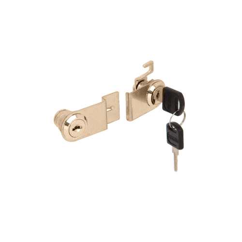 Brass Lock for Double Swinging Glass Door