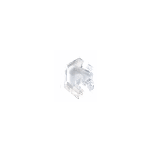 Clear Acrylic 2-Way Heavy Glass Connector for 1/2" Glass