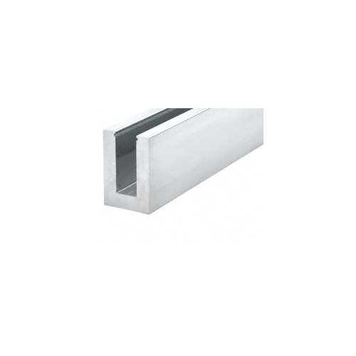 B7S Series Mill Aluminum 120" Square Base Shoe Undrilled for 3/4" Glass