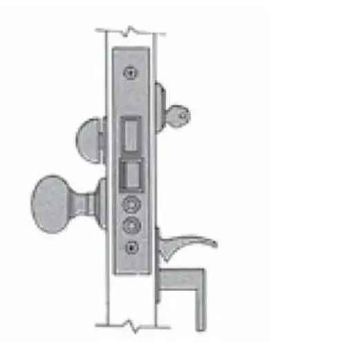 Left Hand Reverse Lever Strength Emergency Egress Entry Handleset by Lever 2-3/4" Backset Mortise Lock Body Oil Rubbed Bronze Finish