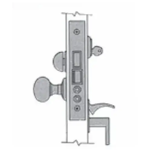 Right Hand Reverse Emergency Egress Entry Handleset by Knob 2-3/4" Backset Mortise Lock Body Oil Rubbed Bronze Finish