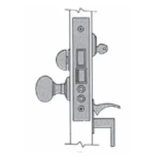 Estate Mortise Lock Body With Strike Polished Chrome