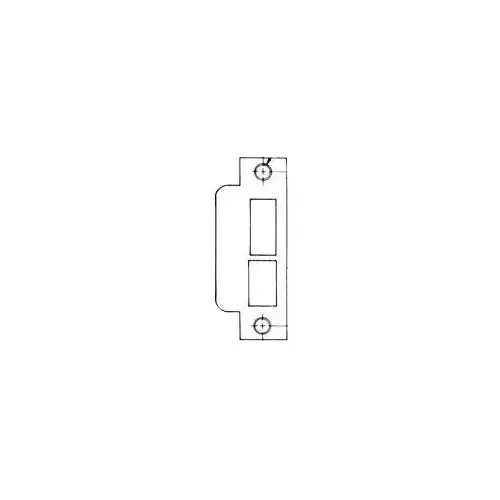 Left Hand 1-5/8" Extended Lip ASA Strike For 2-3/4" Backset Deadbolt Only Lifetime Satin Nickel Finish