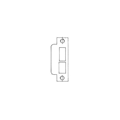 Left Hand 1-5/8" Extended Lip ASA Strike For 2-3/4" Backset Deadbolt Only Antique Brass Finish