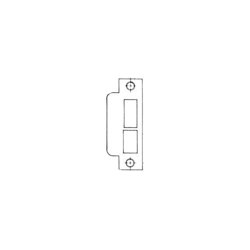 Right Hand 1-7/8" Extended Lip ASA Strike For 2-3/4" Backset Deadbolt Only Lifetime Satin Nickel Finish