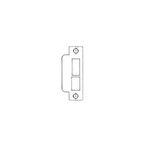 Right Hand 1-7/8" Extended Lip ASA Strike For 2-3/4" Backset Deadbolt Only Bright Chrome Finish