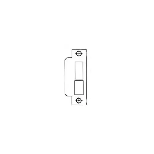 ASA Strike For 2-3/4" Backset Latch and Deadbolt Lifetime Bright Nickel Finish