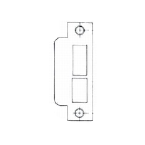 Left Hand 1-7/8" Extended ASA Strike Latch Only Satin Nickel Finish