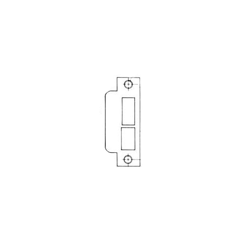 Right Hand 1-5/8" Extended ASA Strike Latch and Deadbolt Lifetime Bright Nickel Finish