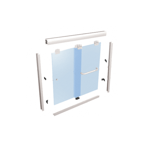 CRL EK146072BA Brite Anodized 60" x 72" Suite "EK" Series Shower Door Kit NO GLASS INCLUDED