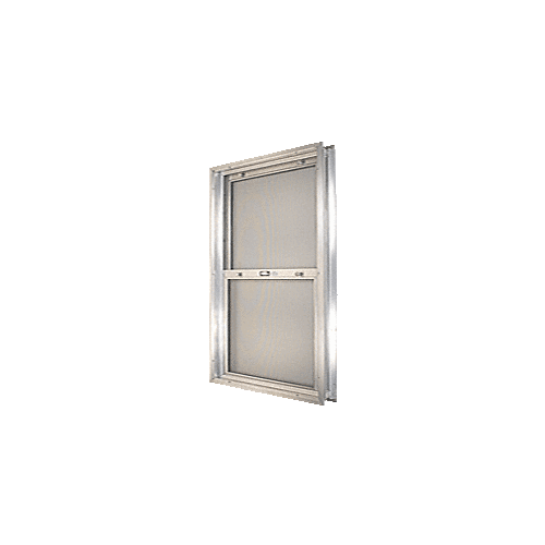 Satin Anodized 24-3/4" x 30-1/8" Bel-Air "Plaza" Combination Door Unit with Clear Tempered Glass and Mill Frame for 1-3/4" 3-0 Slab Door