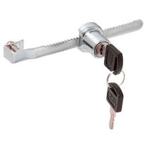 Chrome Randomly Keyed Glass Showcase Lock
