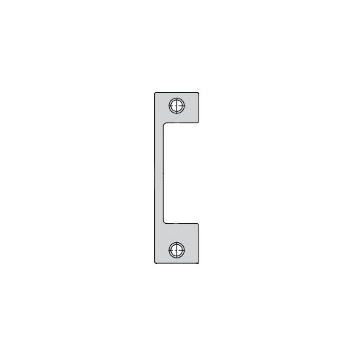 Faceplate for HES 1006 Series Electric Strikes for Use with Mortise Locksets with a 1 Inch Deadbolt with a Deadlatch Below the Latchbolt Satin Brass