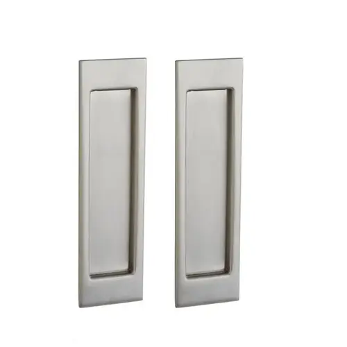 Large Santa Monica Passage Trim Pair Sliding Door Lock Bright Chrome Finish