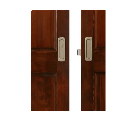 Palo Alto Privacy Set 2-1/2" Backset Sliding Door Lock Distressed Oil Rubbed Bronze Finish