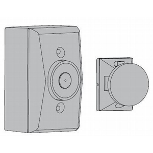 Low Profile Wall Mount Hold Open Magnet Aluminum Finish