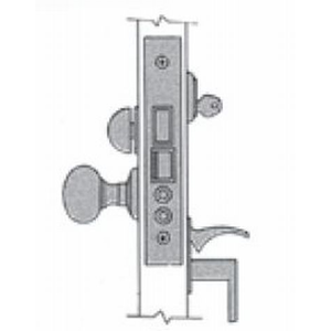 BALD MTSE LOCK BODY -ENT-EMER X KNOB X RH, Satin Nickel