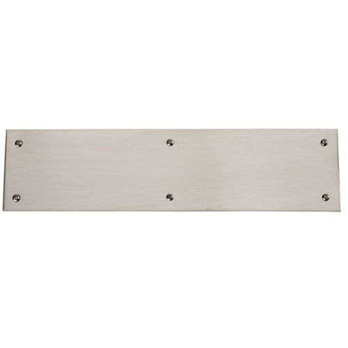 Push Plate 3-1/2" x 15" Beveled Edge Bright Chrome Finish