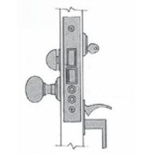 Right Hand Residential Entry Handleset x Lever 2" Backset Mortise Lock Body Oil Rubbed Bronze Finish
