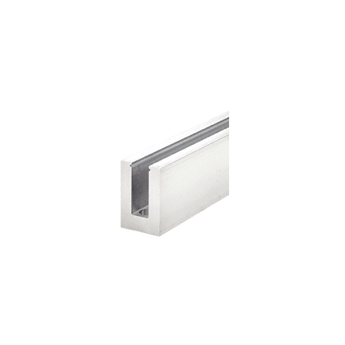 240" B5L Series Low Profile Square Aluminum Base Shoe Drilled for 1/2" to 5/8" Glass
