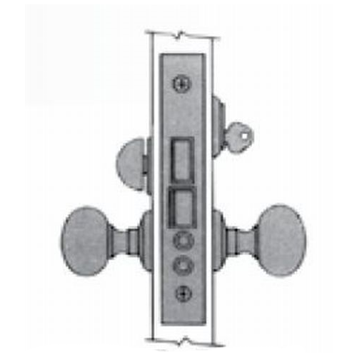 Right Hand Reverse Entry / Apartment Lever x Lever 1-1/2" Backset Mortise Lock Body Unlacquered Brass Finish