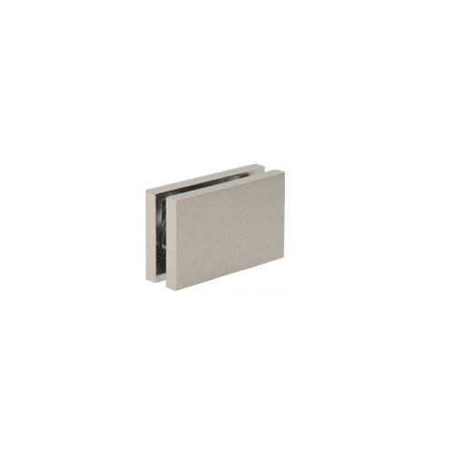 CRL CABS84BN Brushed Nickel 180 degree with Square Style Clamp - 84"