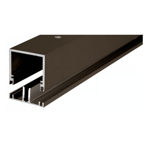 CRL-U.S. Aluminum DB47522 Deep Division Bar with Vinyl, Dark Bronze Anodized - 24'