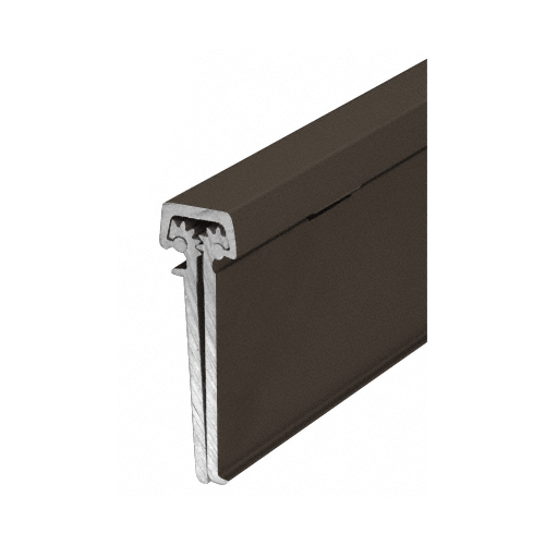 Dark Bronze Anodized 83" Concealed Leaf Hinge with Lip for 1-3/4" Entry Door