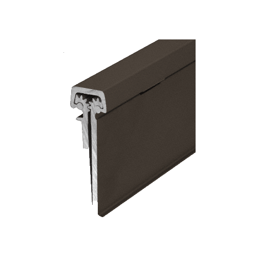 Dark Bronze Anodized 120" Heavy-Duty Concealed Leaf Hinge with Lip for 1-3/4" Entry Door