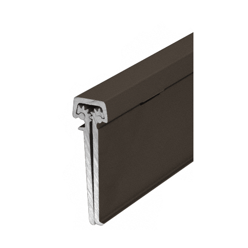 Dark Bronze Anodized 83" Heavy-Duty Concealed Leaf Hinge with Lip for 1-3/4" Entry Door