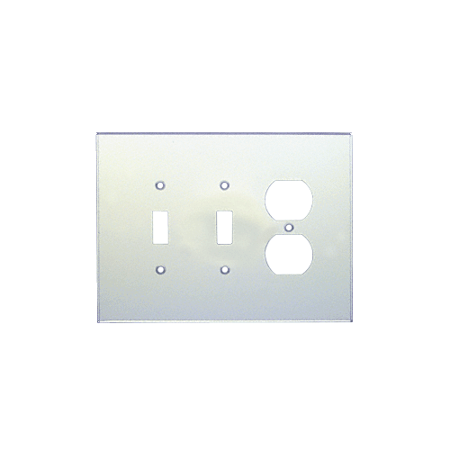 CRL PMP304 Clear Duplex Double Toggle Combo Acrylic Mirror Plate