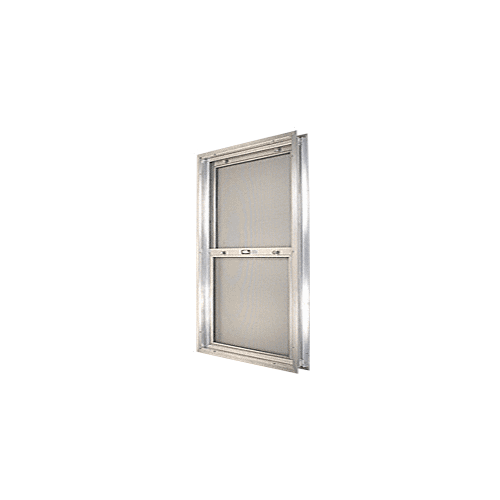 Satin Anodized 22-3/4" x 30-1/8" Bel-Air "Plaza" Combination Door Unit with Clear Tempered Glass and Mill Frame for 1-3/4" 2-8 Slab Door