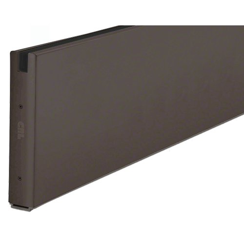 Black Bronze Anodized 10" x 120" Length Square Sidelite Rail for 5/8" or 3/4" Glass 120" Stock Length