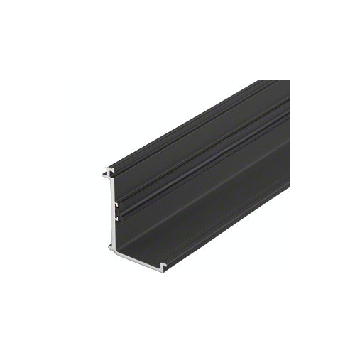 Perimeter Pressure Bar with Thermal Spacer, Black Anodized - 24'-2" Stock Length