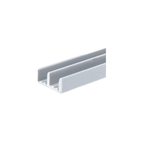 CRL D706GRY Gray Plastic Lower Track for 3/16" Sliding Panels 144" Stock Length