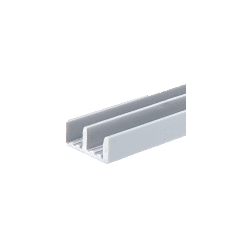 Gray Plastic Lower Track for 3/16" Sliding Panels 144" Stock Length