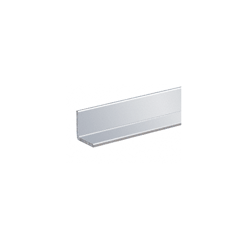 Brite Anodized 1" Aluminum Angle Extrusion 144" Stock Length